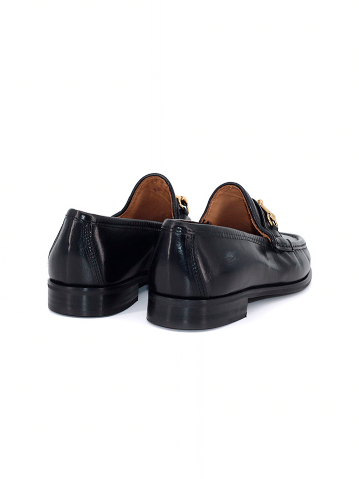 Mocasines Castellano® de piel para mujer - Modelo 34 color negro