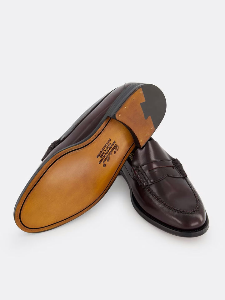 Castellano Mocasines de hombre con  antifaz 5510 piel antik sirach