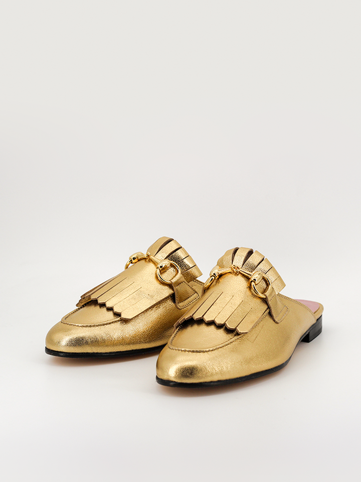 Casanova women's rust leather mules