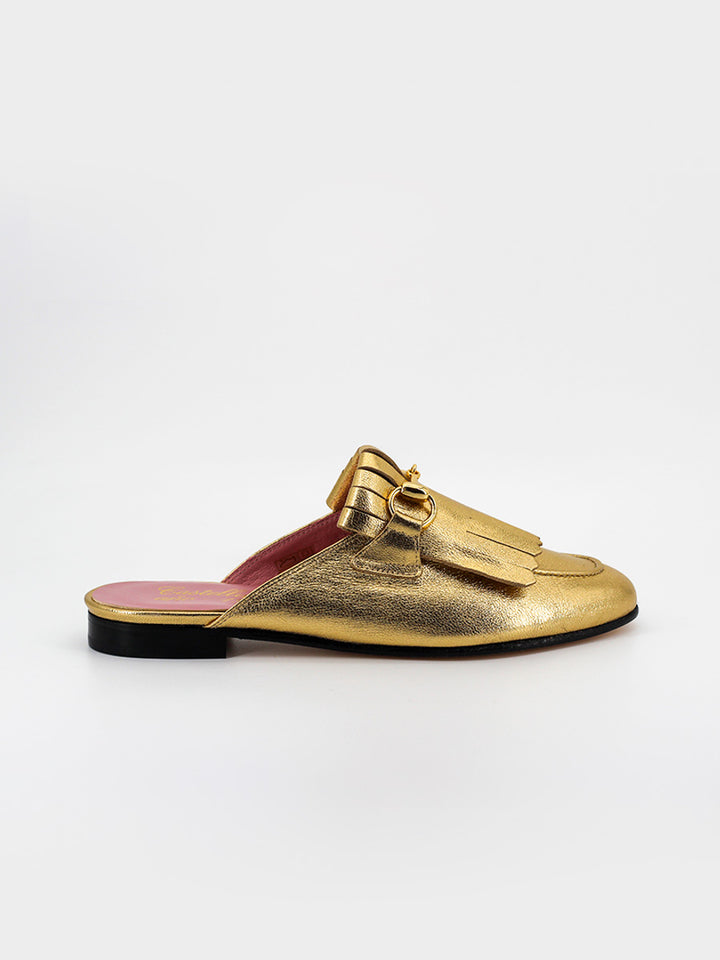 Casanova women's rust leather mules