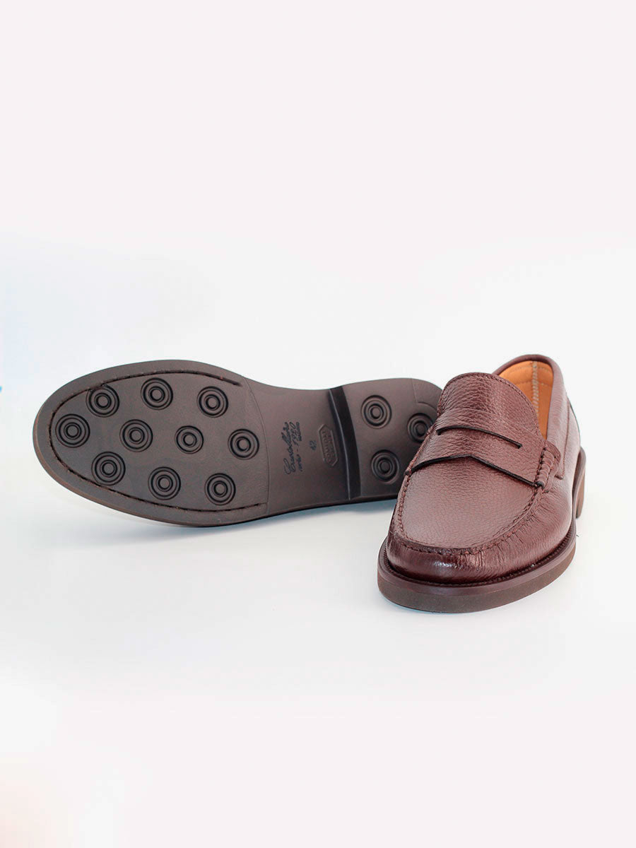 Mocasines Colonia de piel de ciervo color marrón