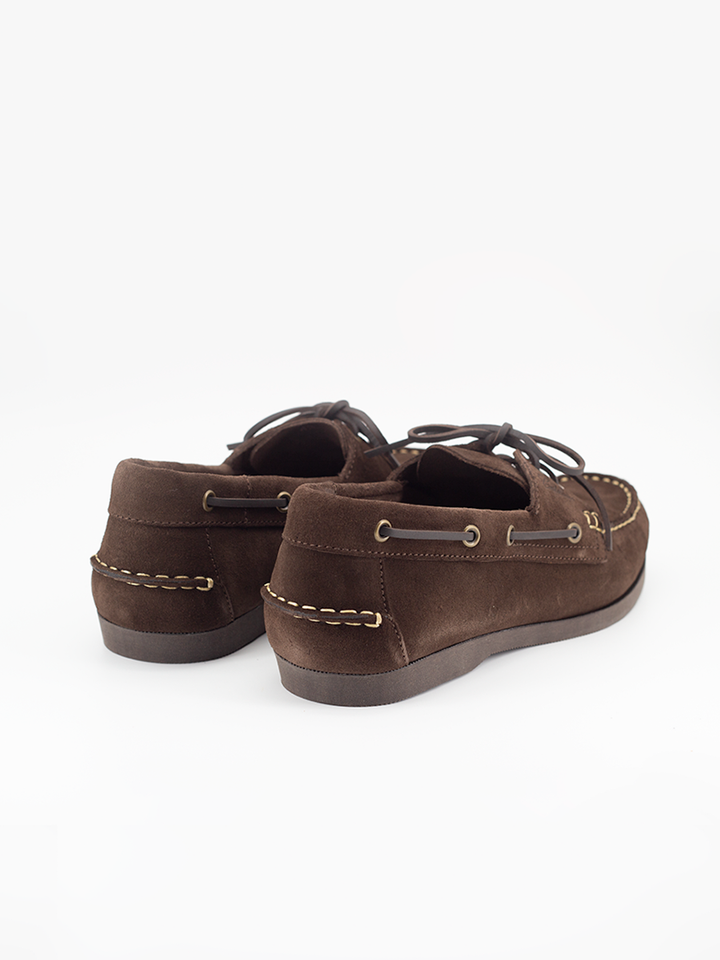 Náuticos de hombre Espartaco en serraje  marron