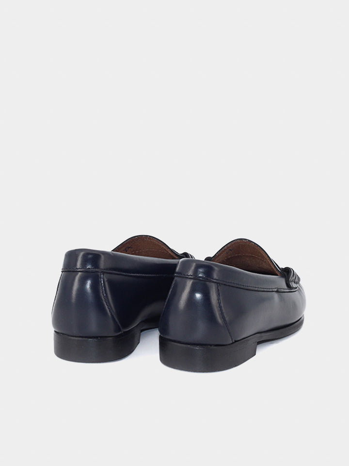Castilian loafers for boys Gil 4 with black antik leather mask