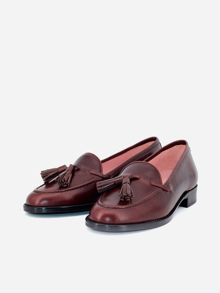 Mocasines Castellano®  de piel para mujer - Modelo Ibiza color marrón