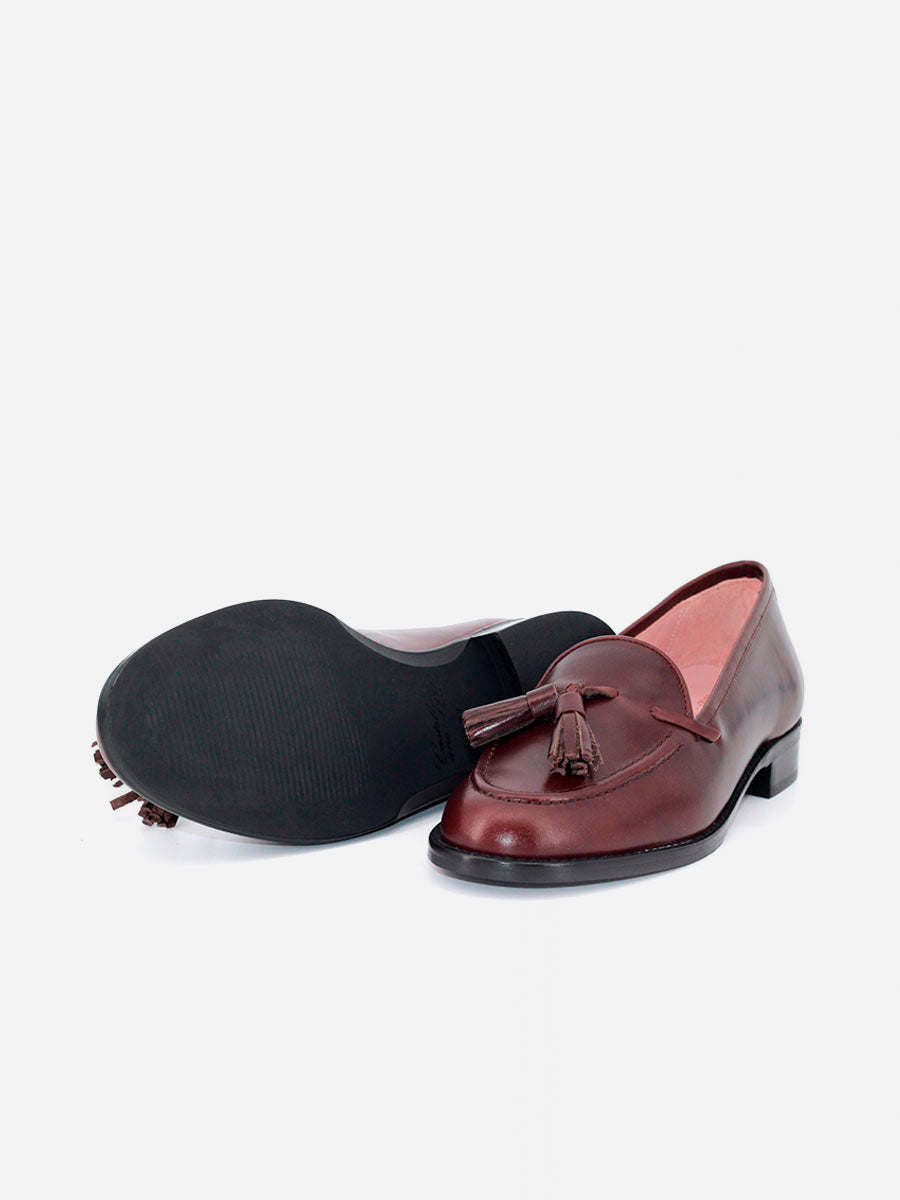 Mocasines Castellano®  de piel para mujer - Modelo Ibiza color marrón