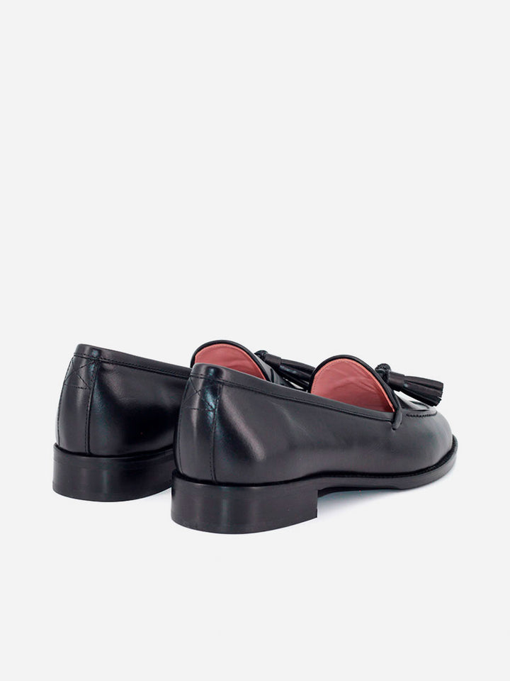 Mocasines Castellano®  de piel para mujer - Modelo Ibiza color negro