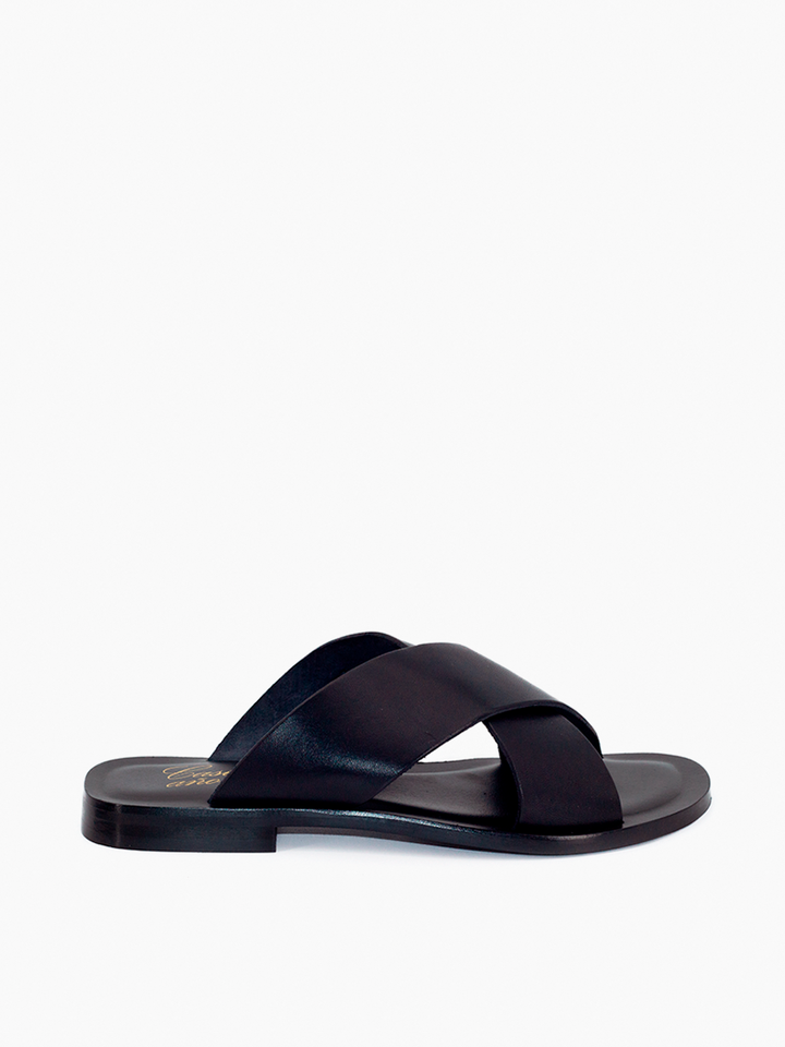 Sandalia Castellano modelo Maggie en piel negra