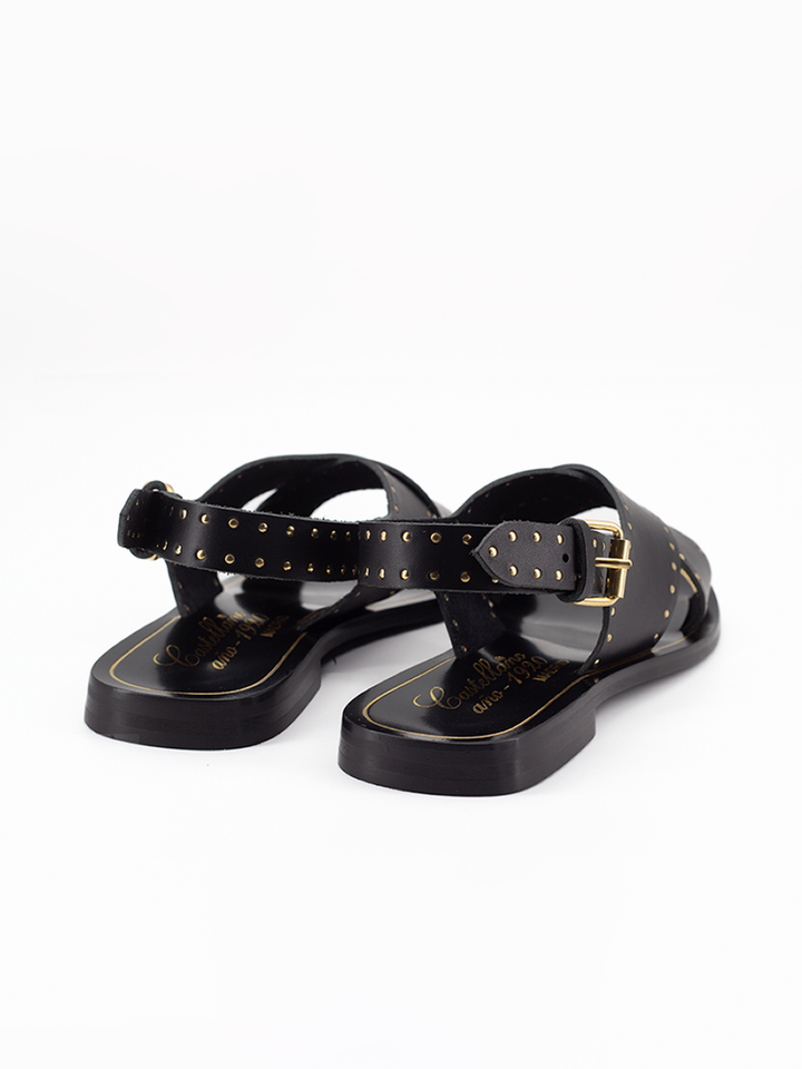 Sandalia Castellano Mariana en piel negra