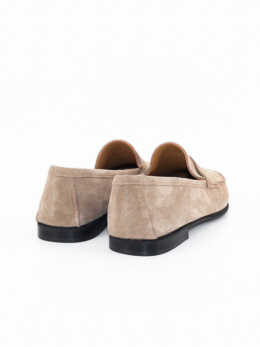 Paolo men's loafers in nude suede
