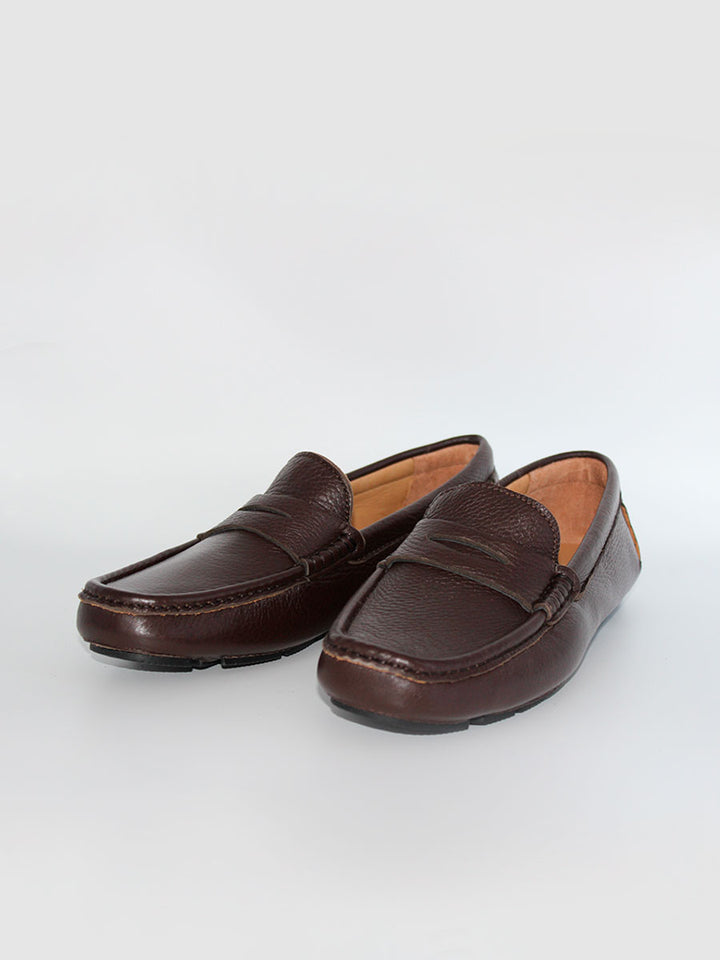 Mocasines Polanco piel ciervo color marrón