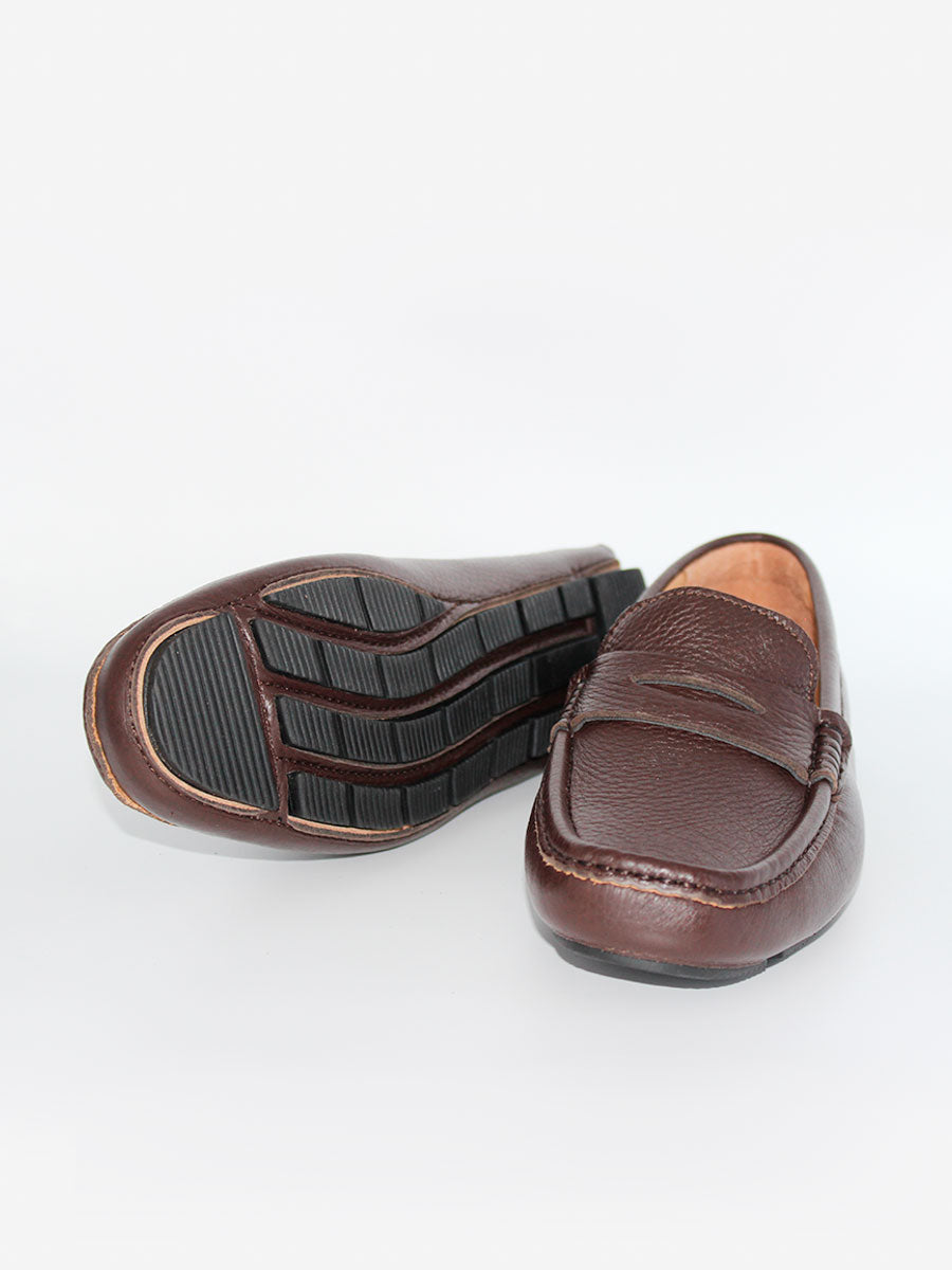 Mocasines Polanco piel ciervo color marrón