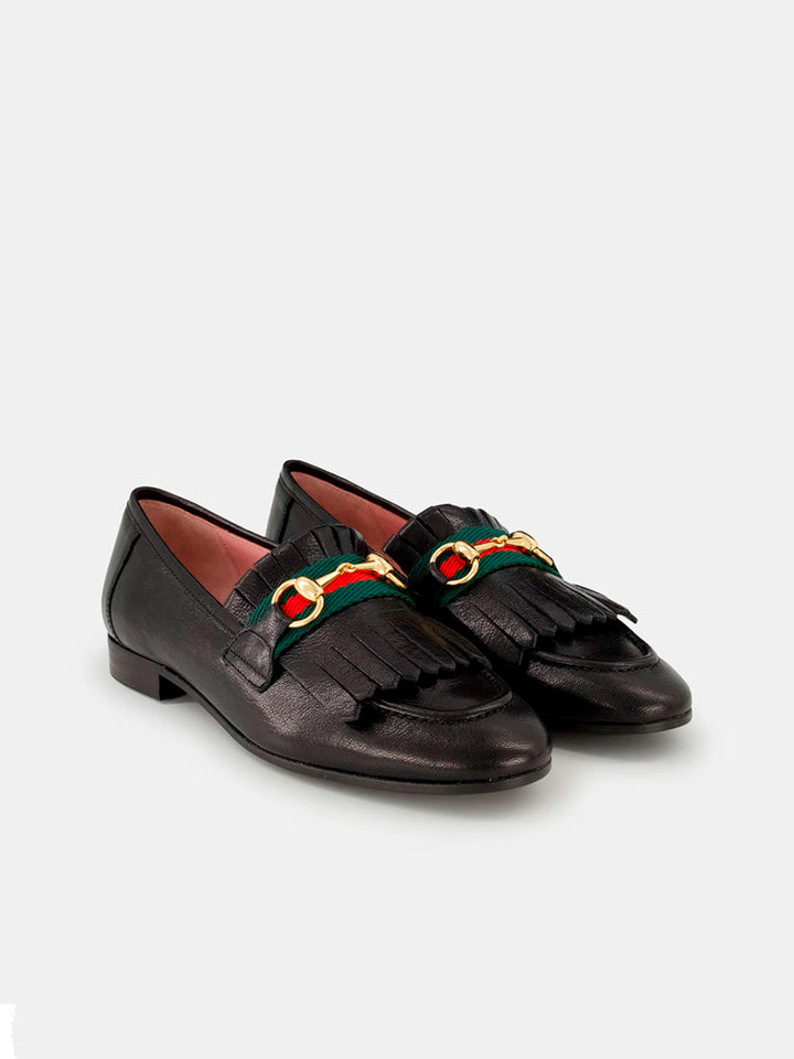 Mocasines de mujer Rialto piel color negro