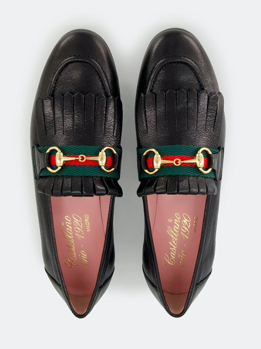 Mocasines de mujer Rialto piel color negro