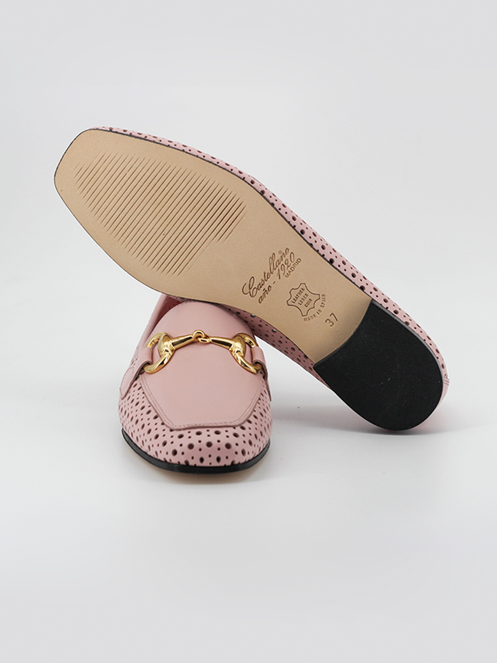 Mocasines de mujer Rio piel color rosa