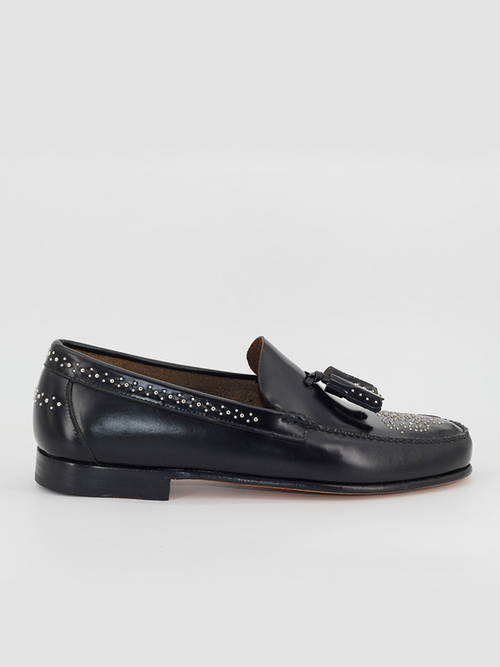 111 Rock black antik leather loafers