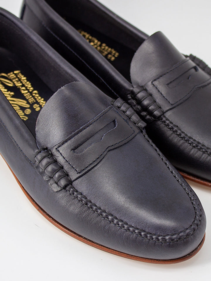 Mocasines de mujer 2200P antifaz piel vegetal color azul