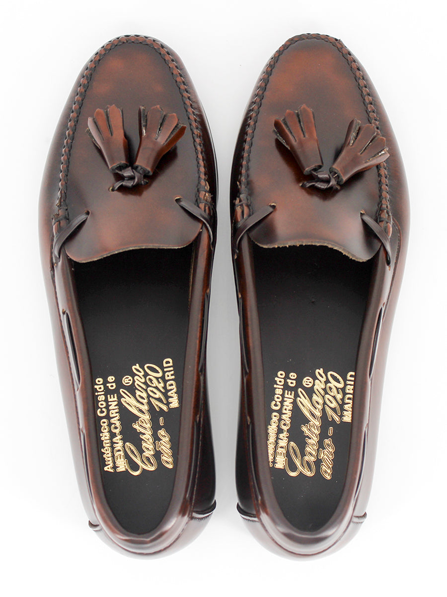 Mocasines 2205P de piel antik color expresso