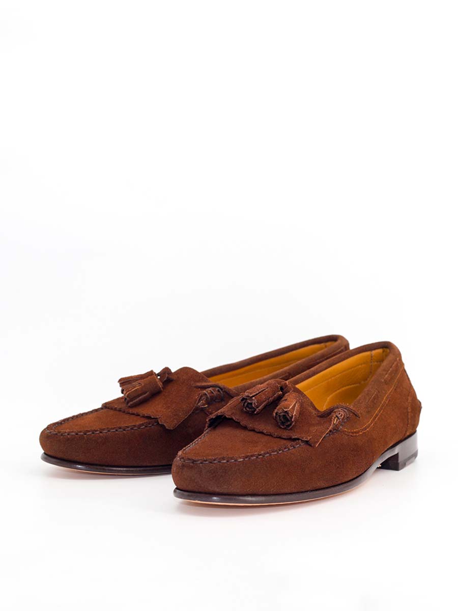 2245 moccasins in espresso suede leather