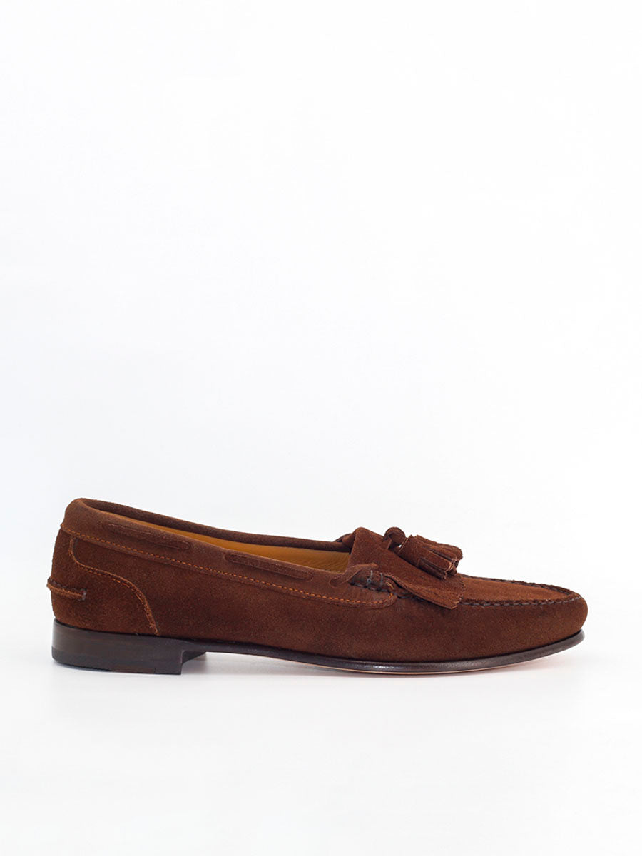 2245 moccasins in espresso suede leather