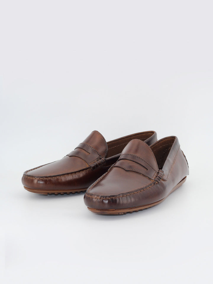 Mocasines de hombre 31 piel de color marrone