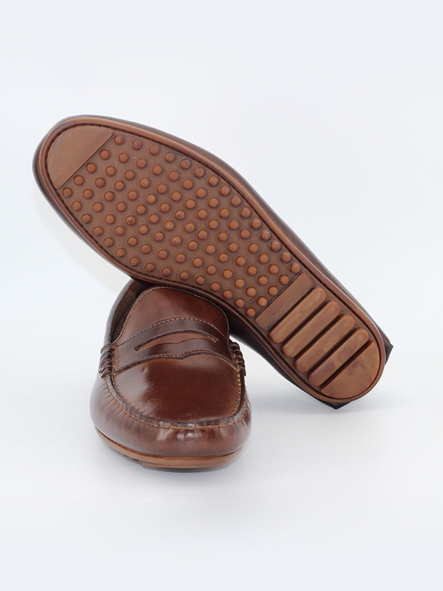 Mocasines de hombre 31 piel de color marrone