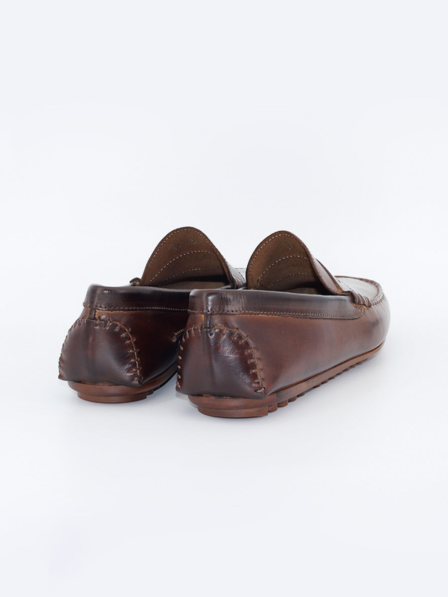 Mocasines de hombre 31 piel de color marrone