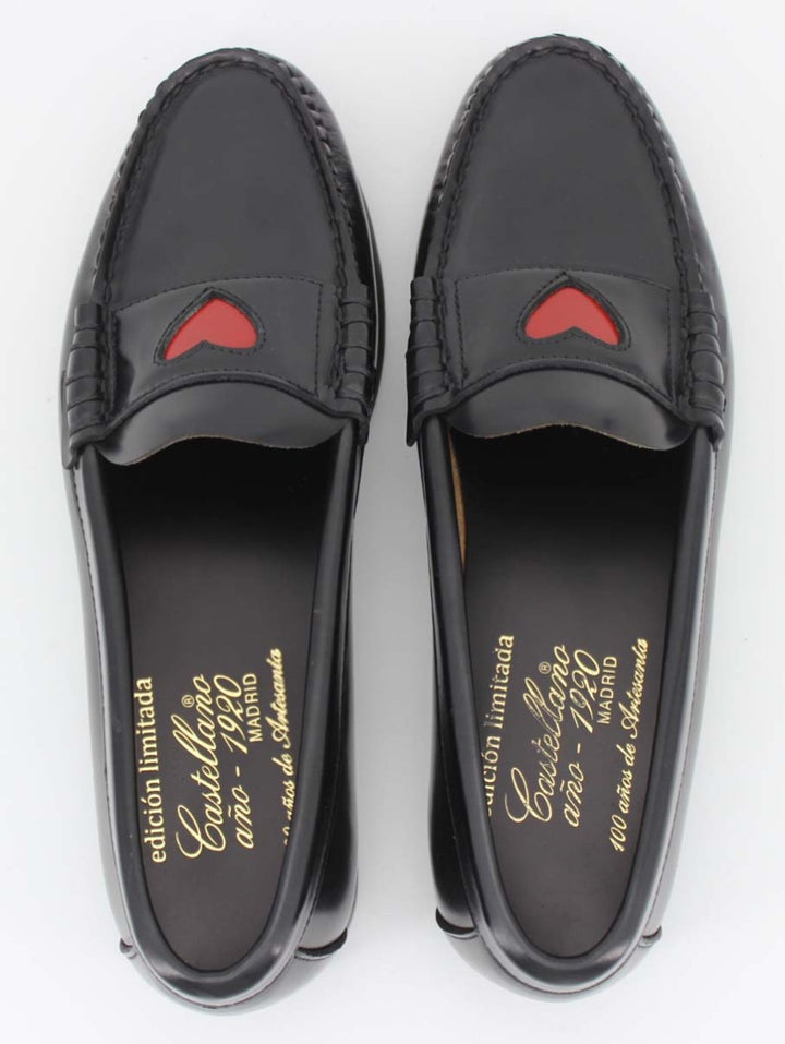 Mocasines de mujer 3208P piel antik color negro