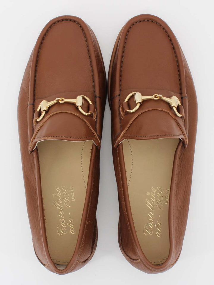 Men's 33 leather loafers in leather color
