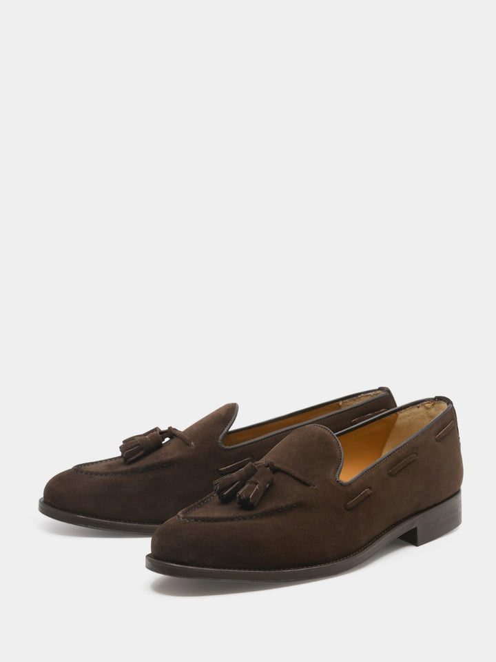 Mocasines 4511 de piel ante color expresso