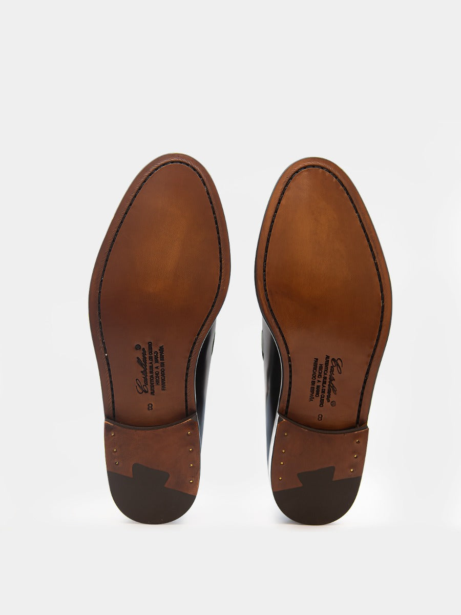 Mocasines 4511 de piel antik color negro