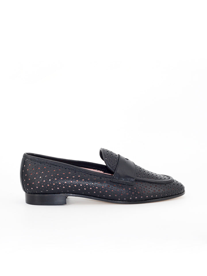 Avegno black leather loafers 