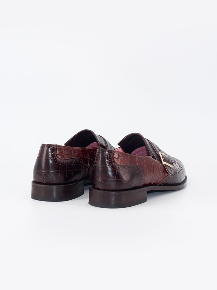 Zapatos Castellano de mujer Bianca  con flecos y hebilla