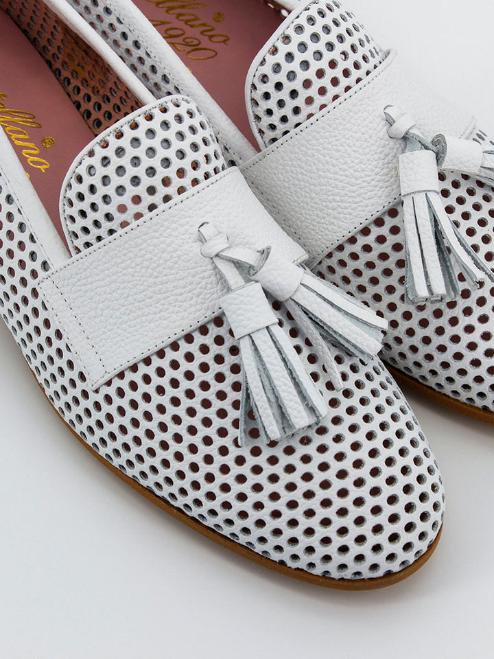 White Cassino loafers