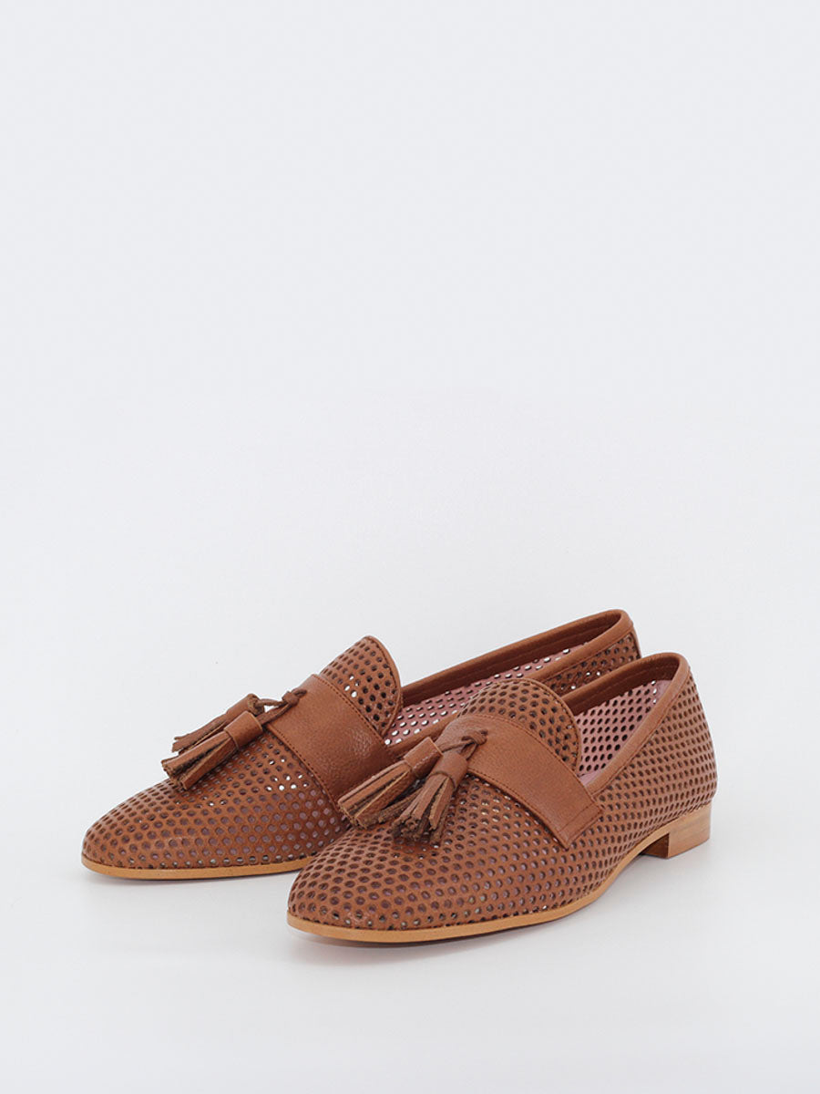 Cassino loafers tan leather