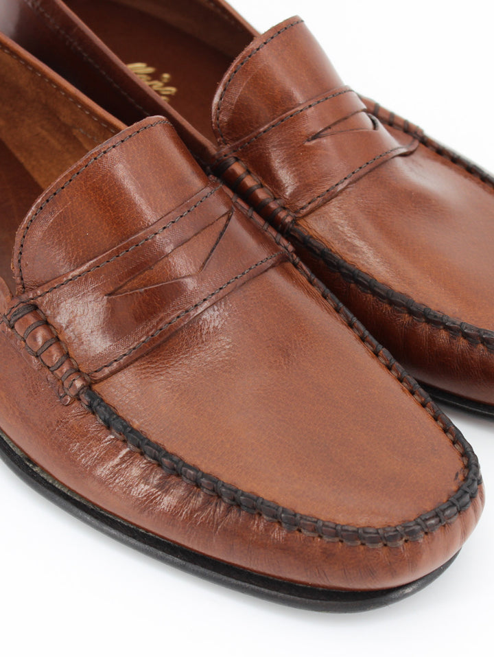 Fernando men's loafers in light brown leather 