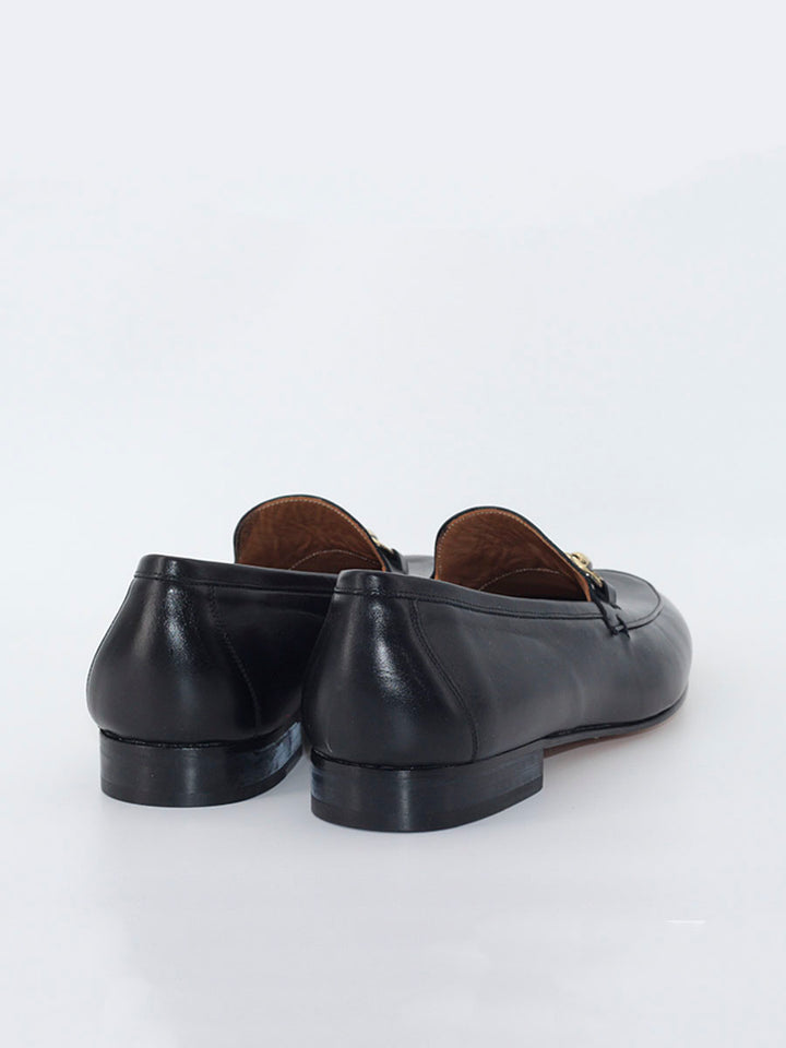 Genoa men's loafers black color 
