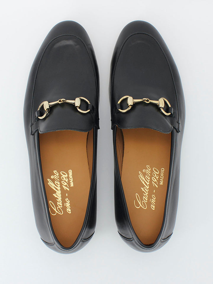 Genoa men's loafers black color 
