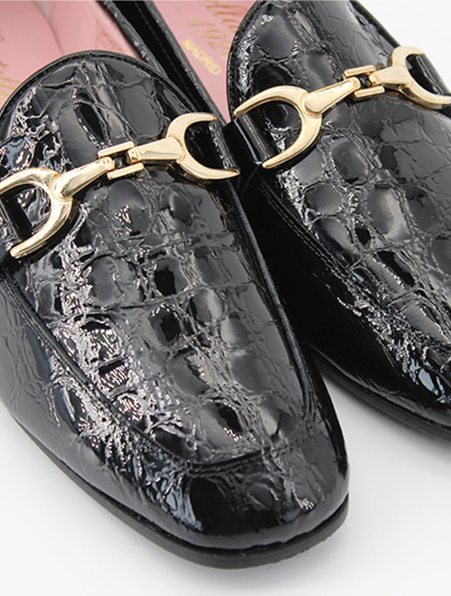 Giverny loafers in black patent leather