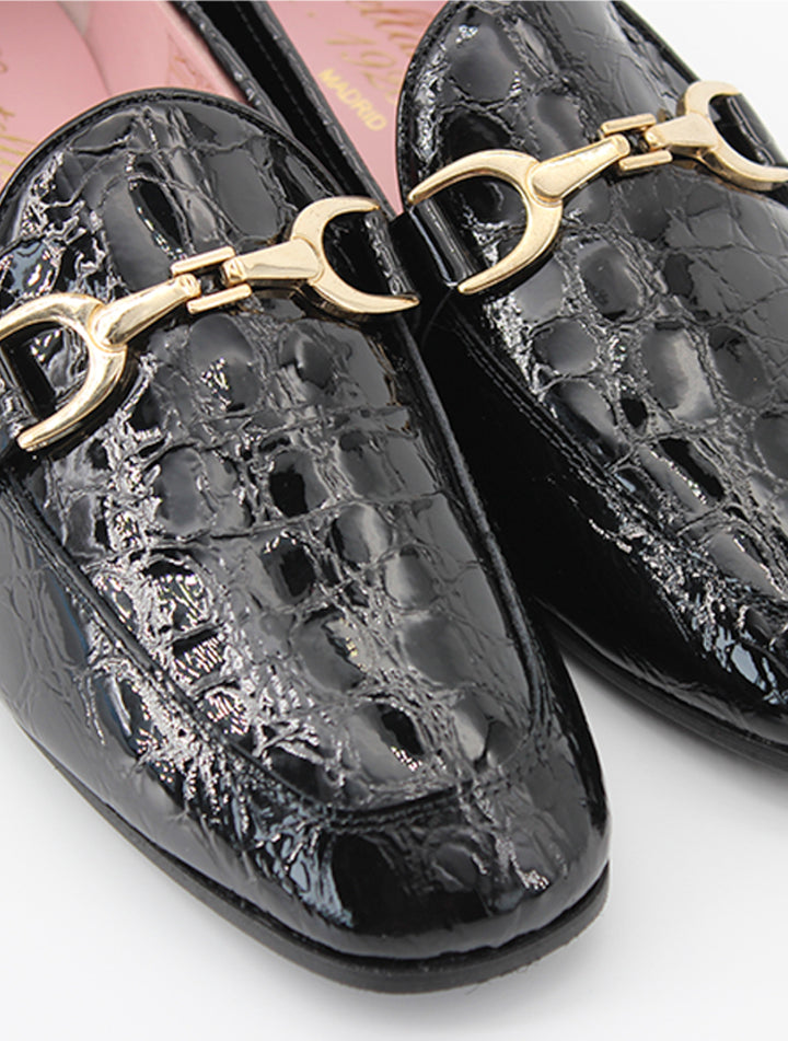 Giverny loafers in black patent leather