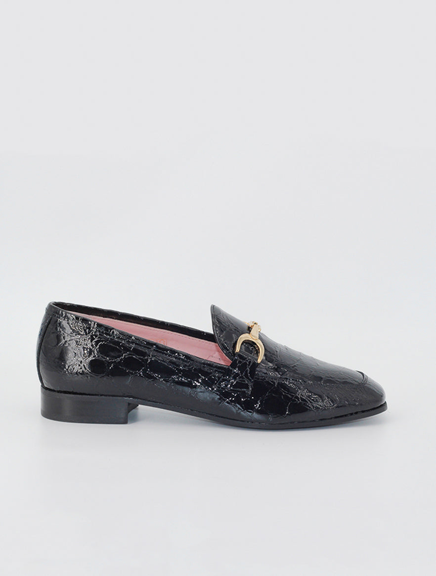 Giverny loafers in black patent leather