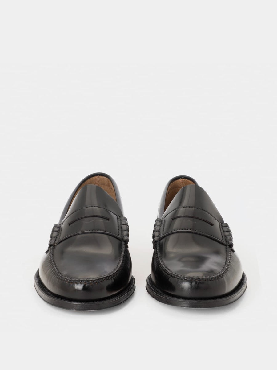 800 black antik leather loafers