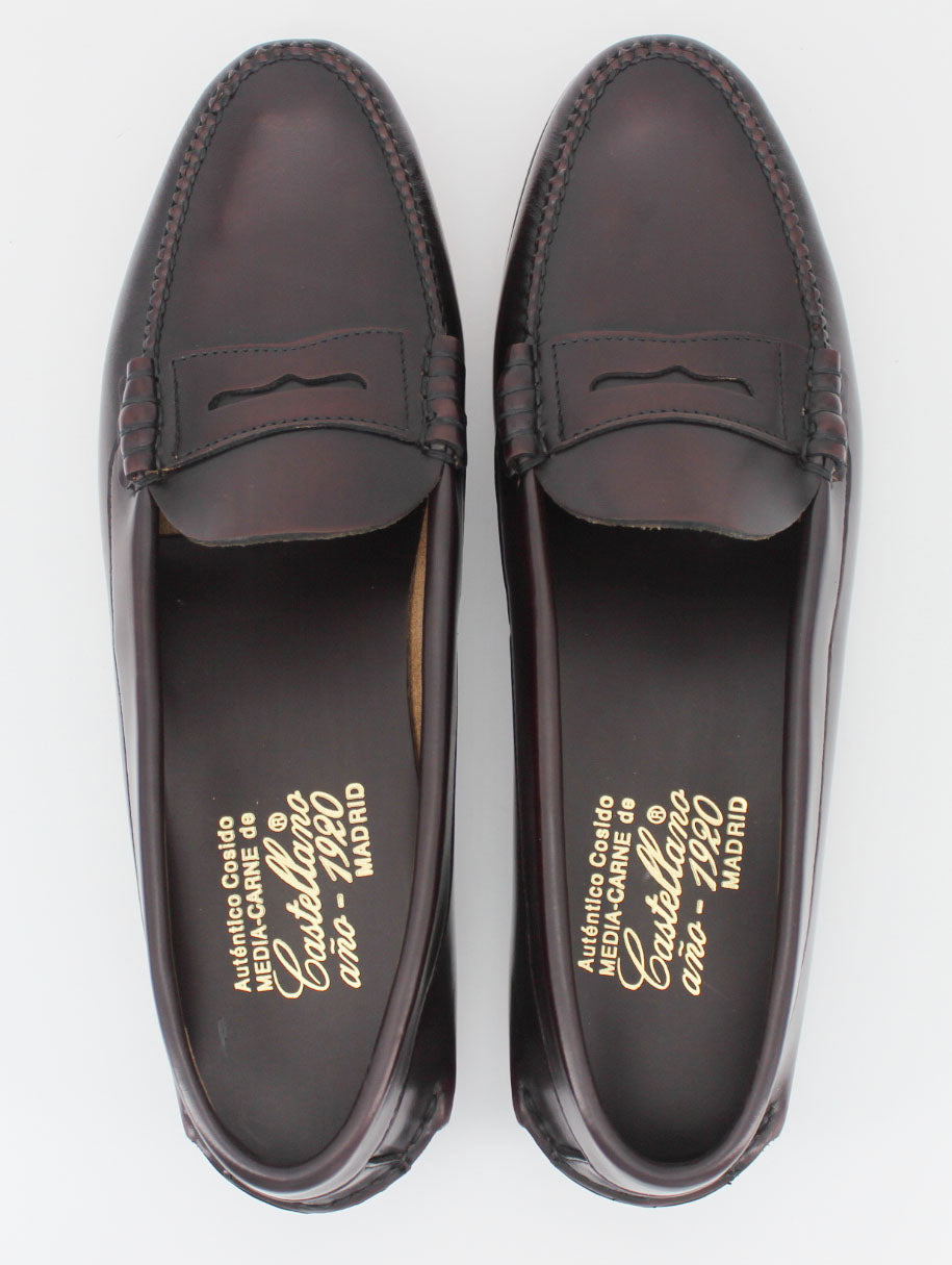 Mocasines de hombre pala baja 200 antifaz piel  color sirach