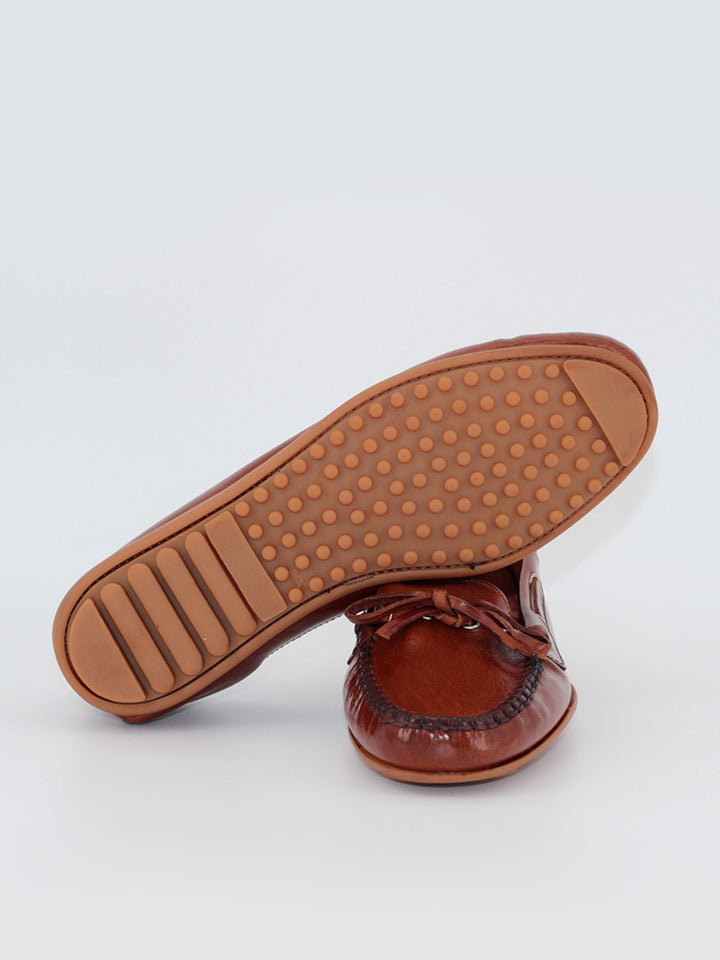 Moccasins 23 brown buffalo leather