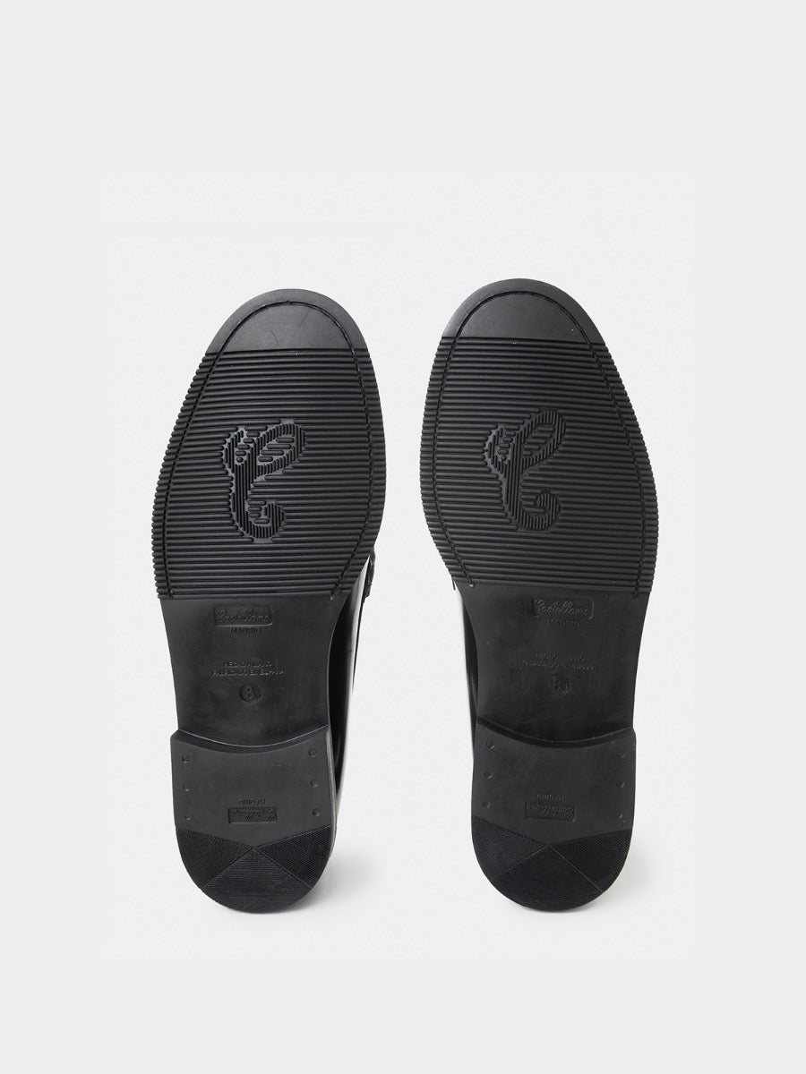 800 black antik leather loafers