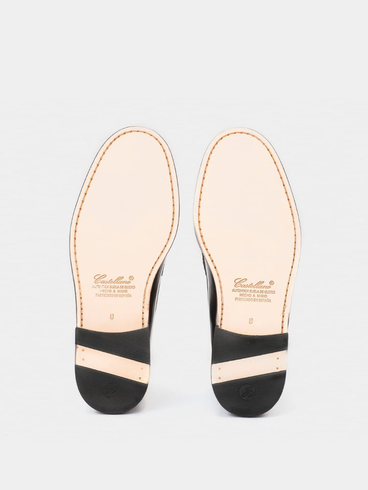 800 black antik leather loafers