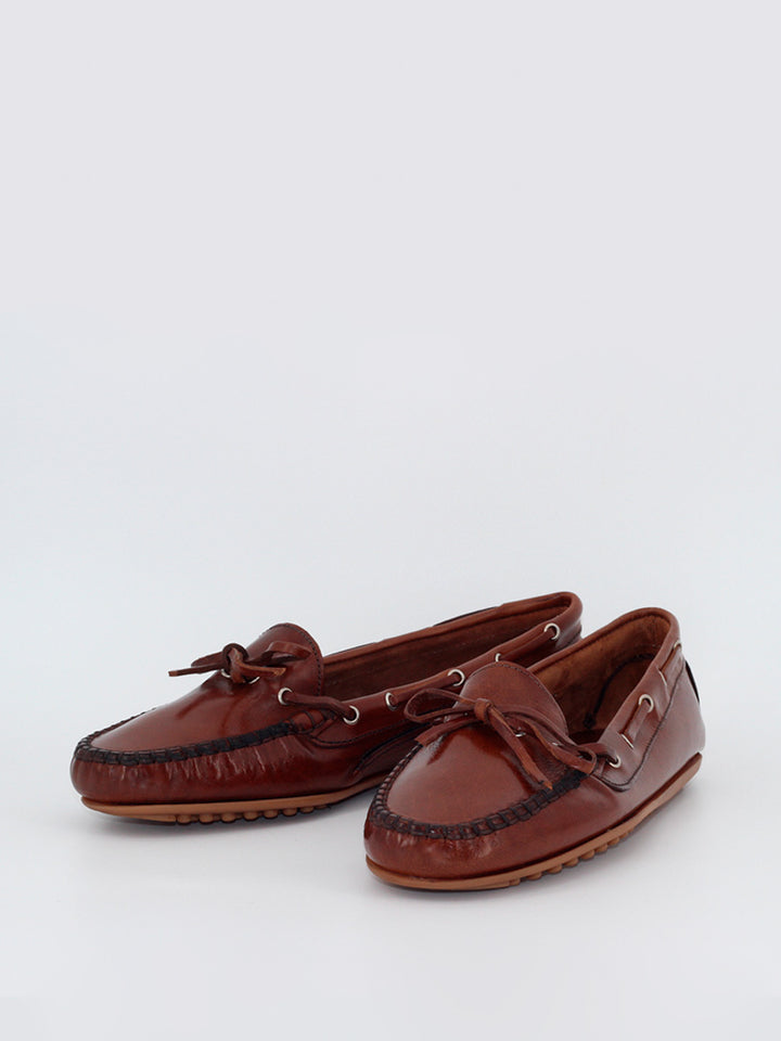 Moccasins 23 brown buffalo leather