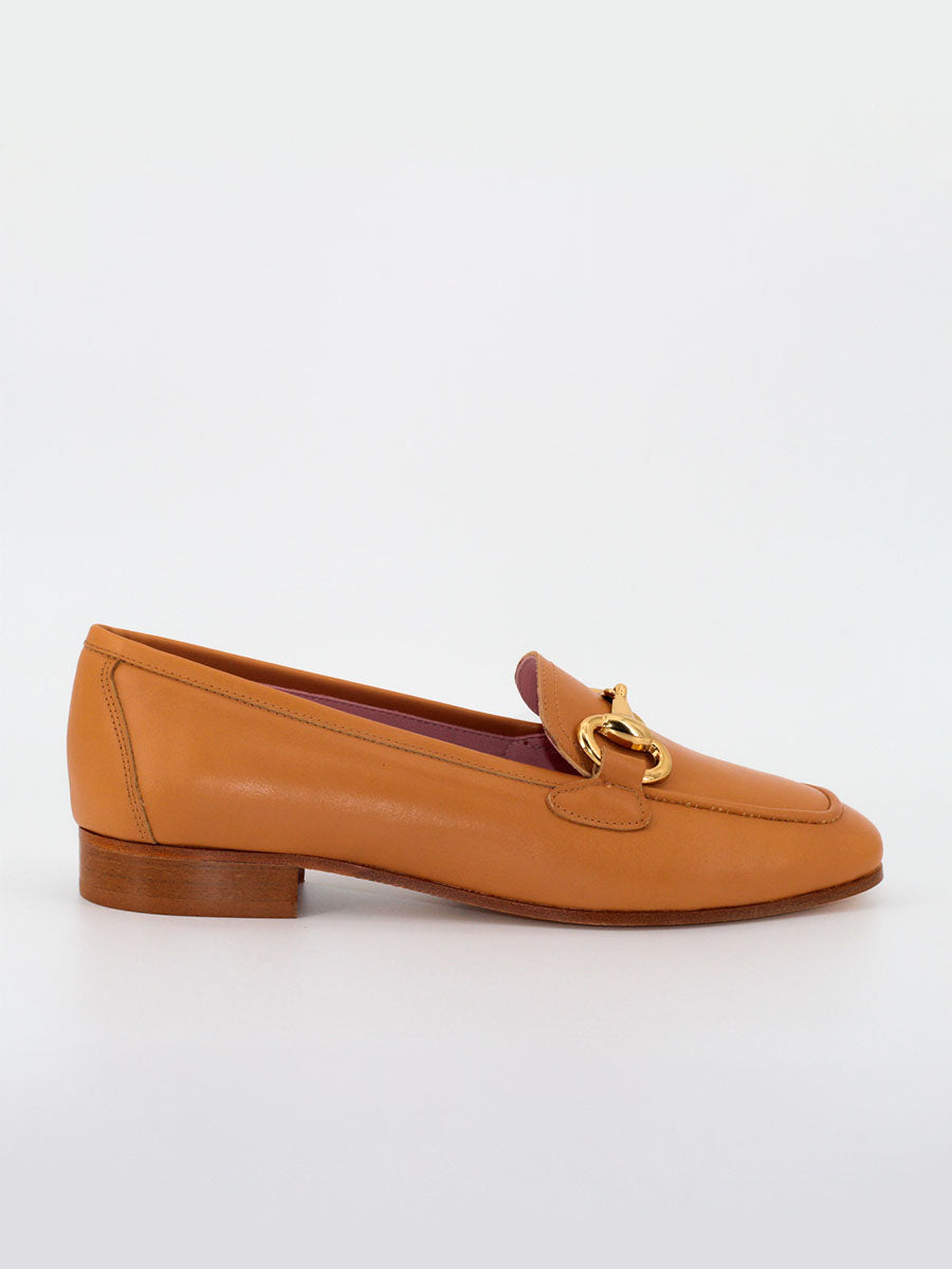 Marittima women's loafers in camel leather