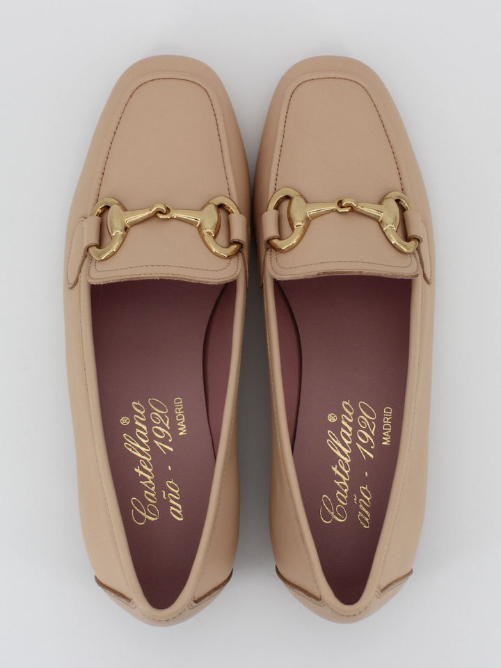 Mocasines de mujer Marittima en piel de color rosa