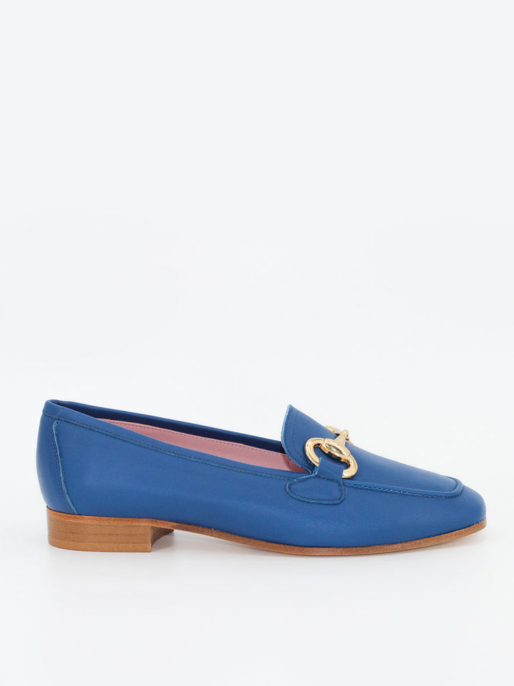 Marittima women's loafers in blue leather