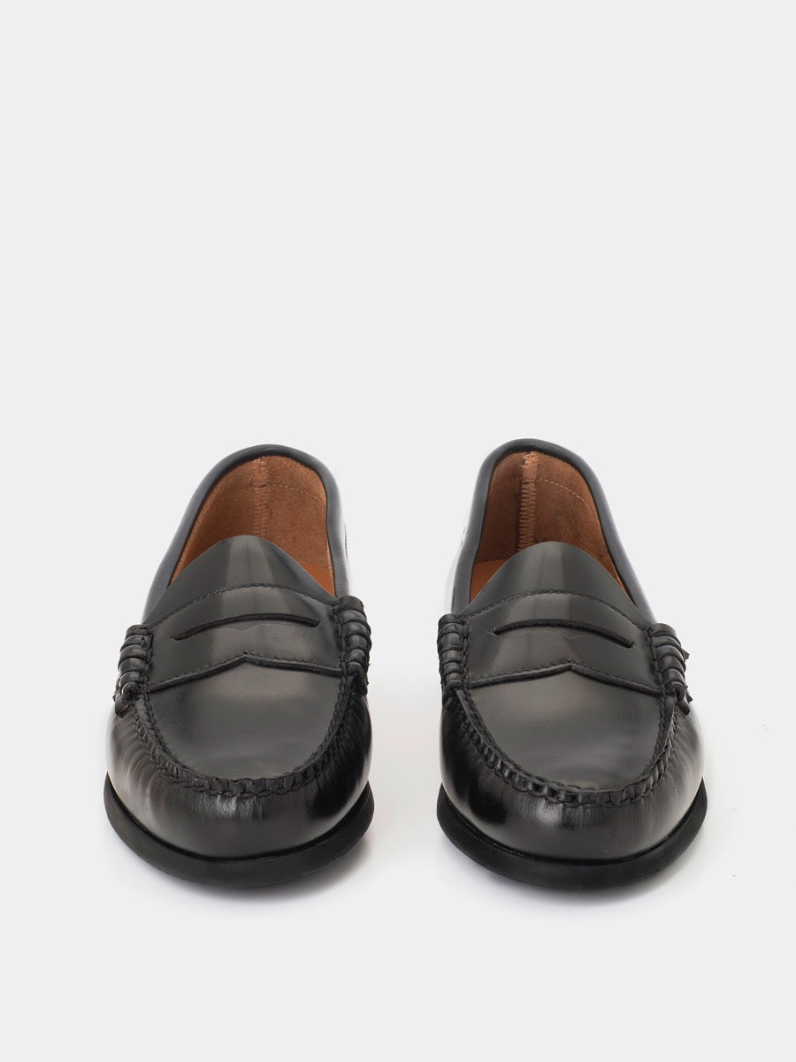 Mocasines 3200p de piel antik color negro